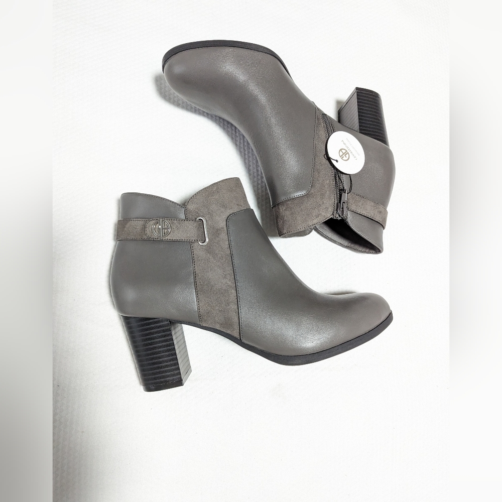 Giani Bernini Women's Memory Foam Artemyss Booties Granite,Size 9.5M